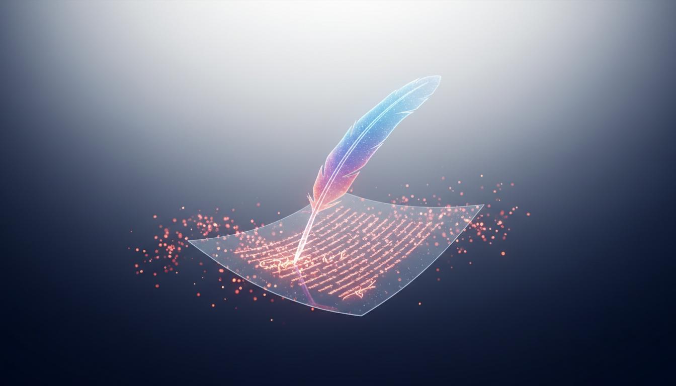 AI 写作辅助功能的概念图