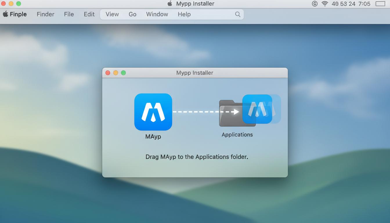 macOS 上将 WPS Office 拖入 Applications 文件夹